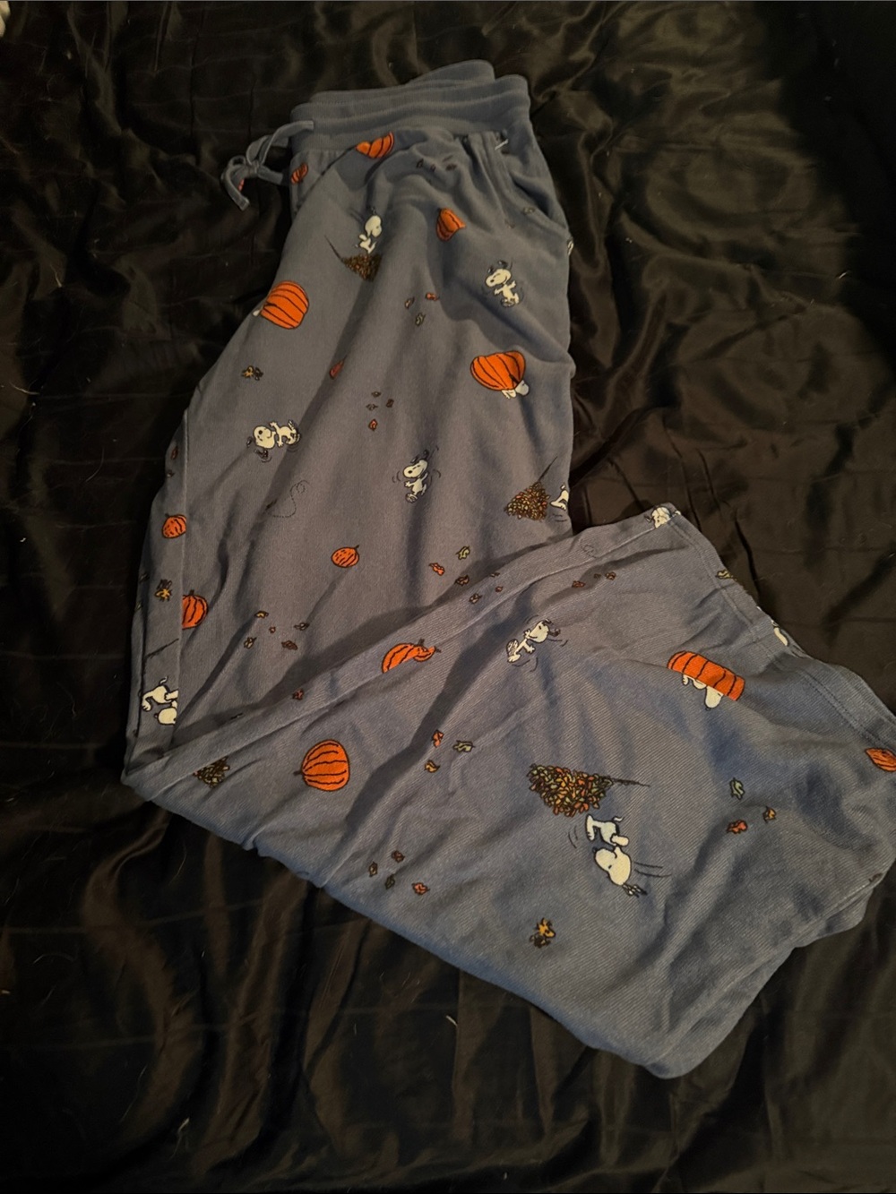 Maurices Blue Pumpkin & Snoopy Print Pajama Pants